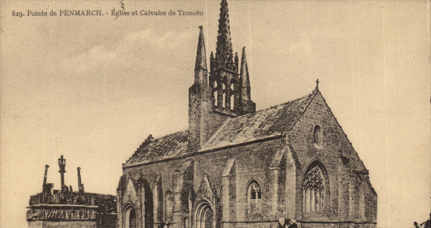 Oberseite Penmarch CPA der Kirche und Martyrium von TRonoen