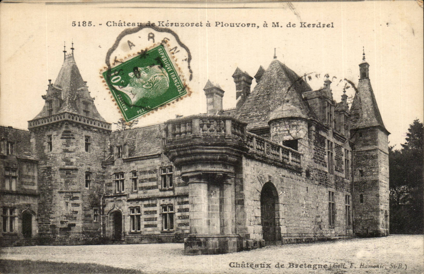 CPA Castle of Keruzoret has Plouvorn has M of Kerdrel