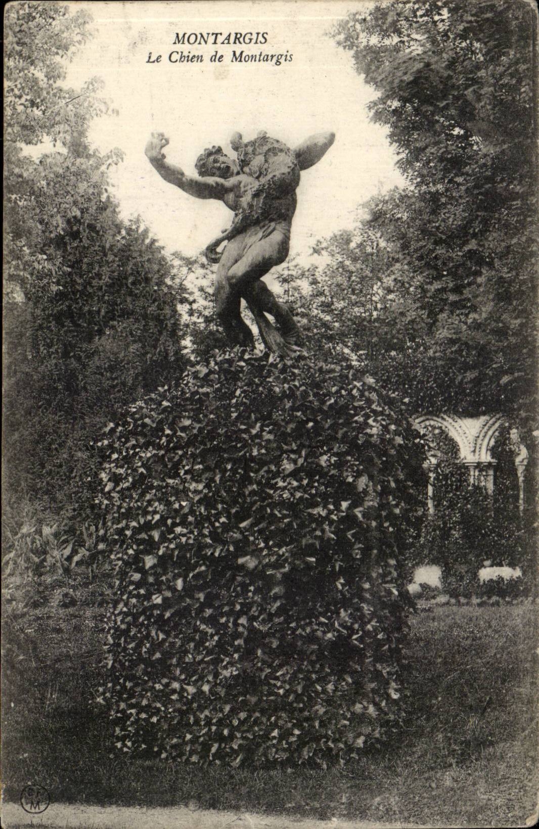 Montargis CPA the dog of Montargis