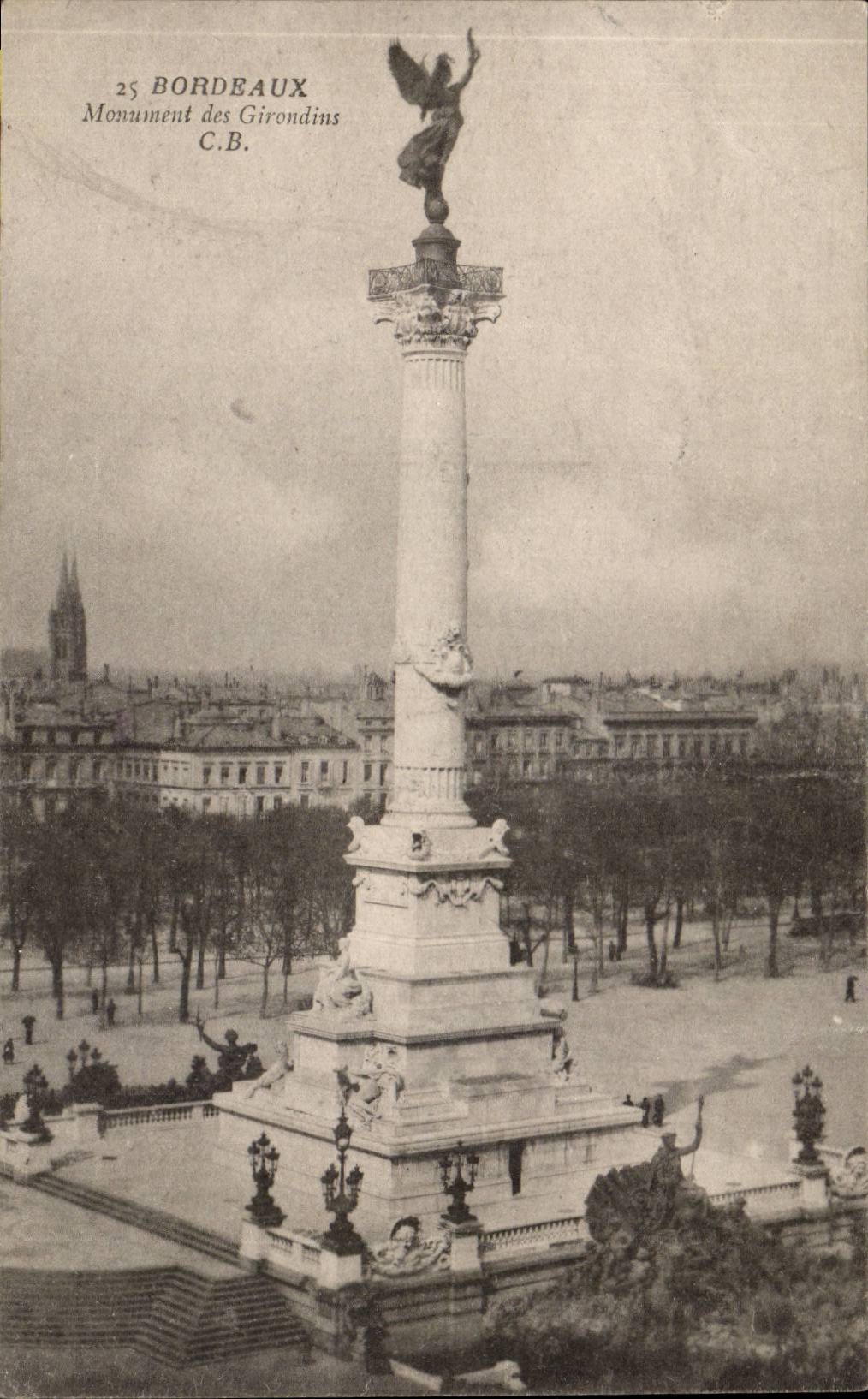Bordeaux CPA Monument of the Of Gironde ones