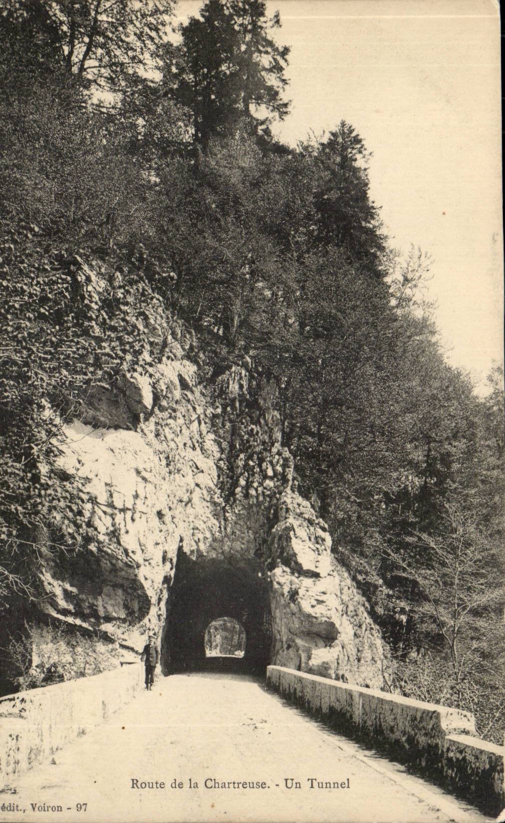 CPA Strasse D ela Chartreuse ein Tunnel