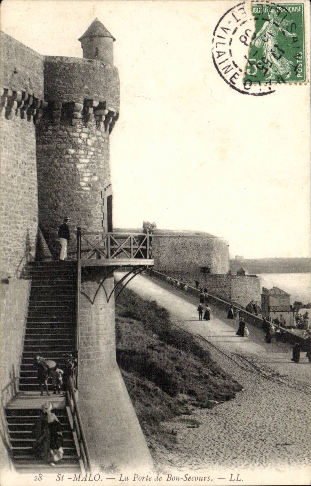 Saint Malo CPA La porte de Bon SEcours