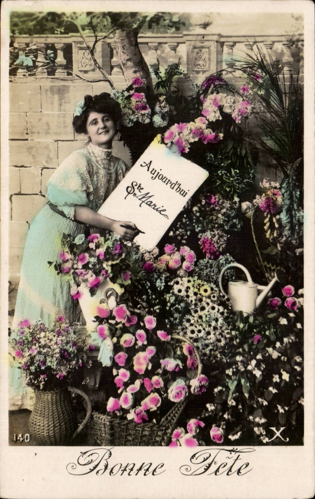 CPA Fantasy Good Woman Celebrates co Marie Today