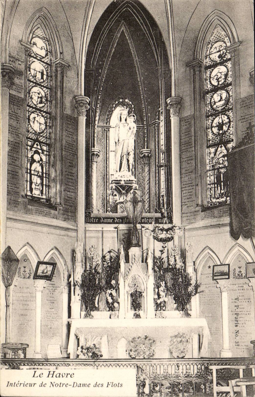 Innenle havre CPA von Notre Dame der Fluten