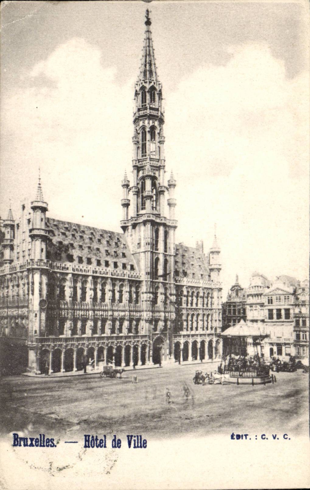 Belgie Belgium Brussels CPA Town hall