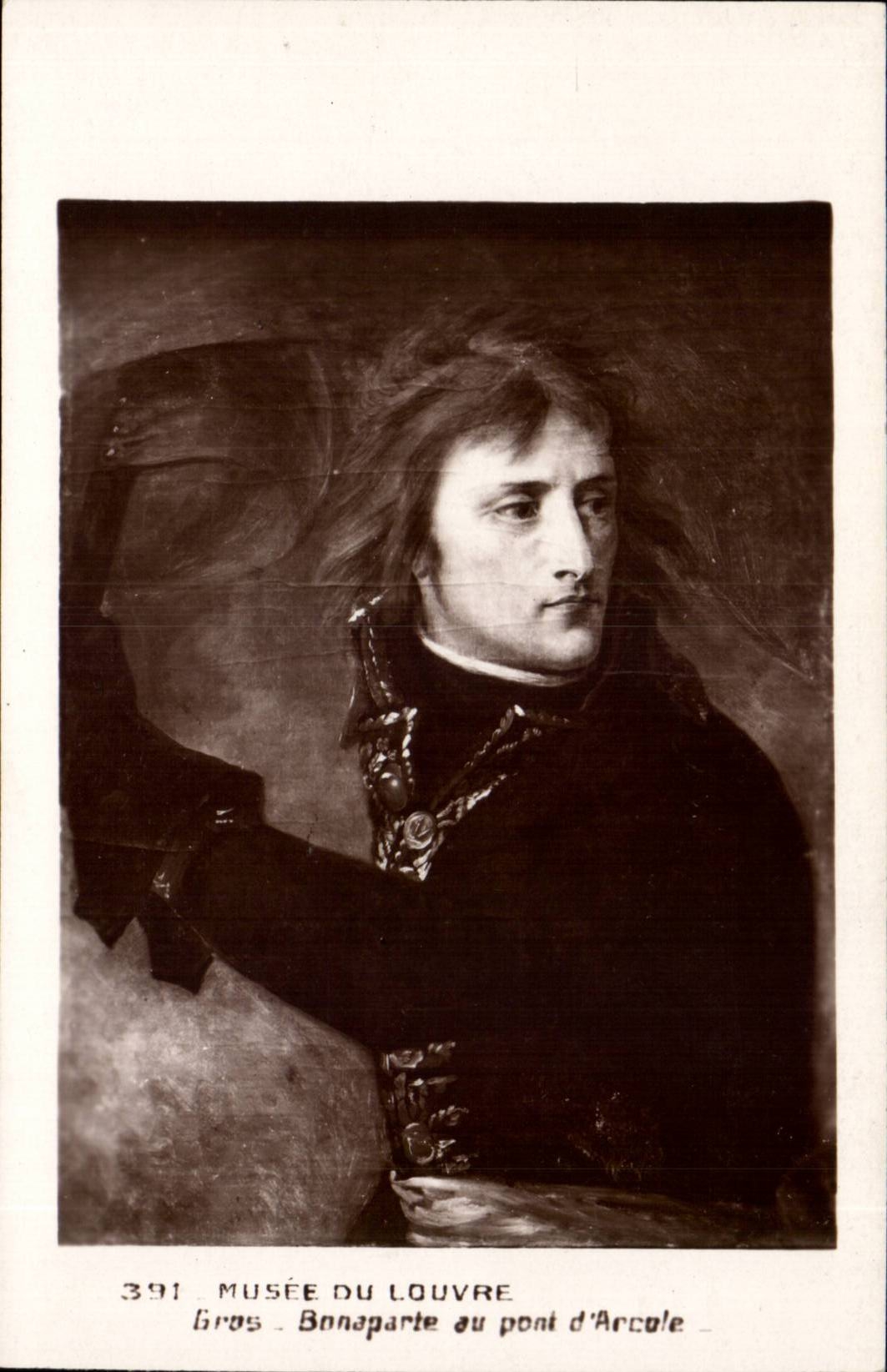 Musee du Louvre CPA GRos Bonaparte au pont d'arcole (Napoleon)