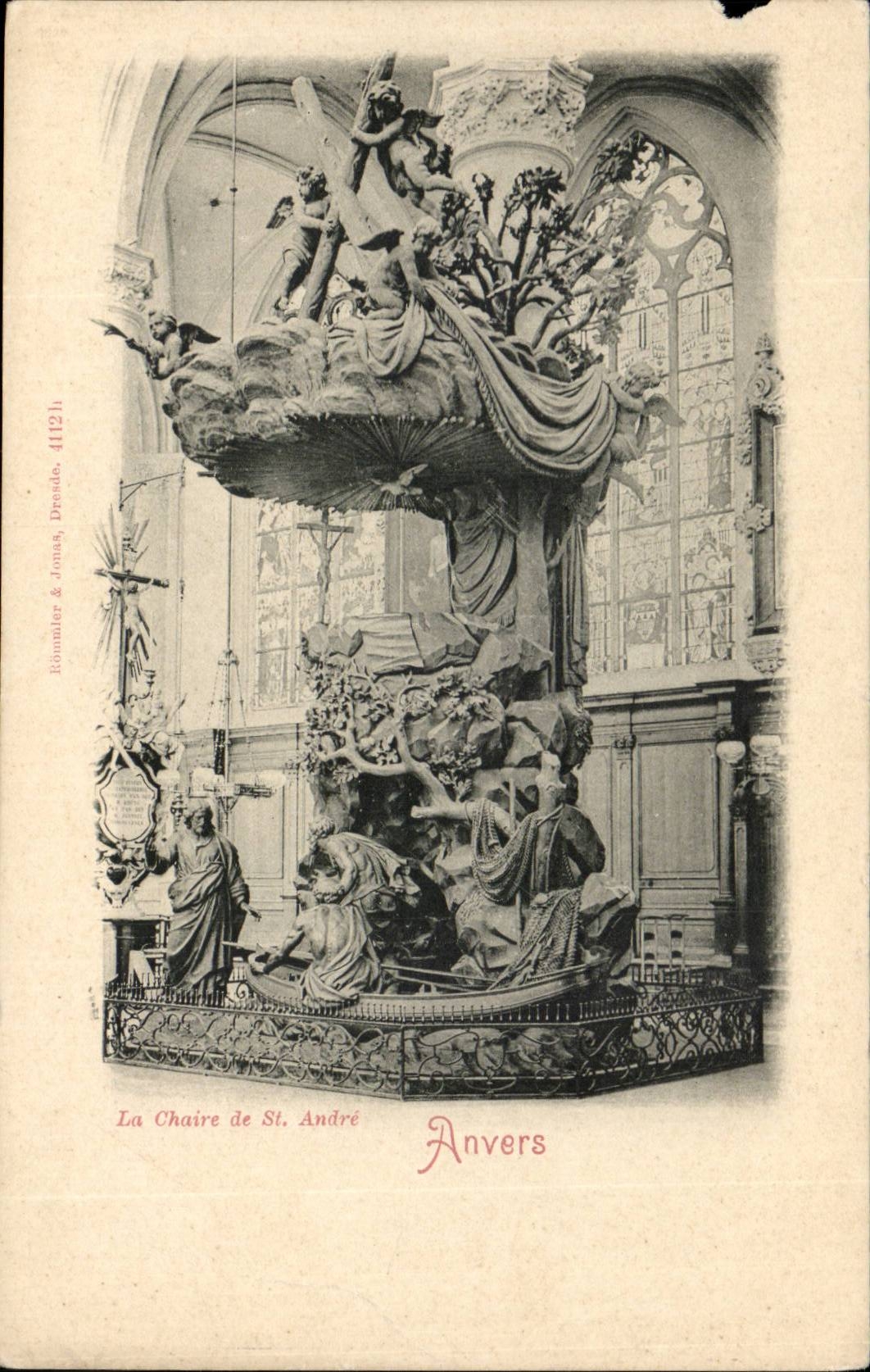 Belgien Antwerpen CPA die Kanzel von Str Andre