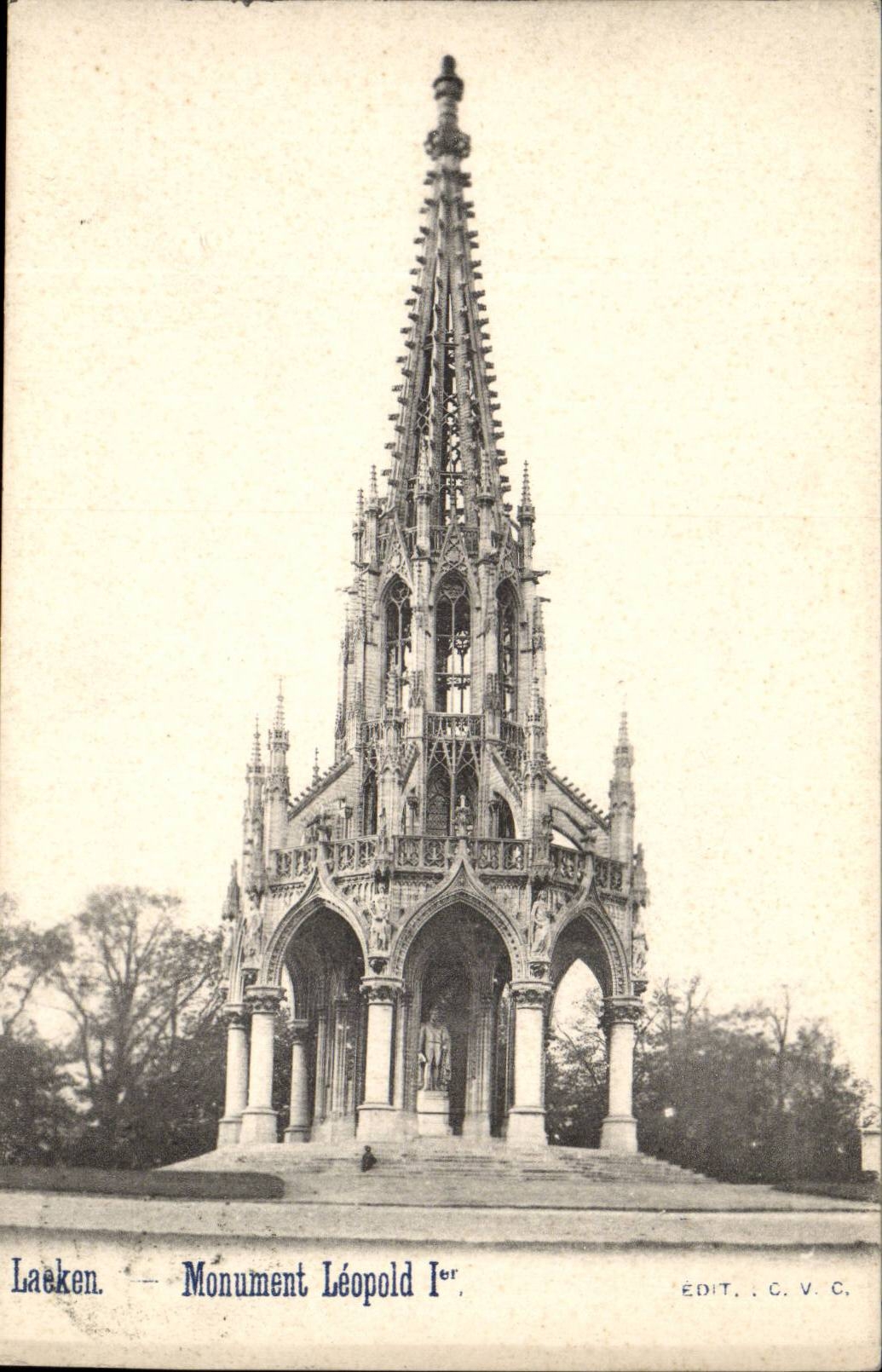 Belgique Laeken CPA monument Leopold 1er