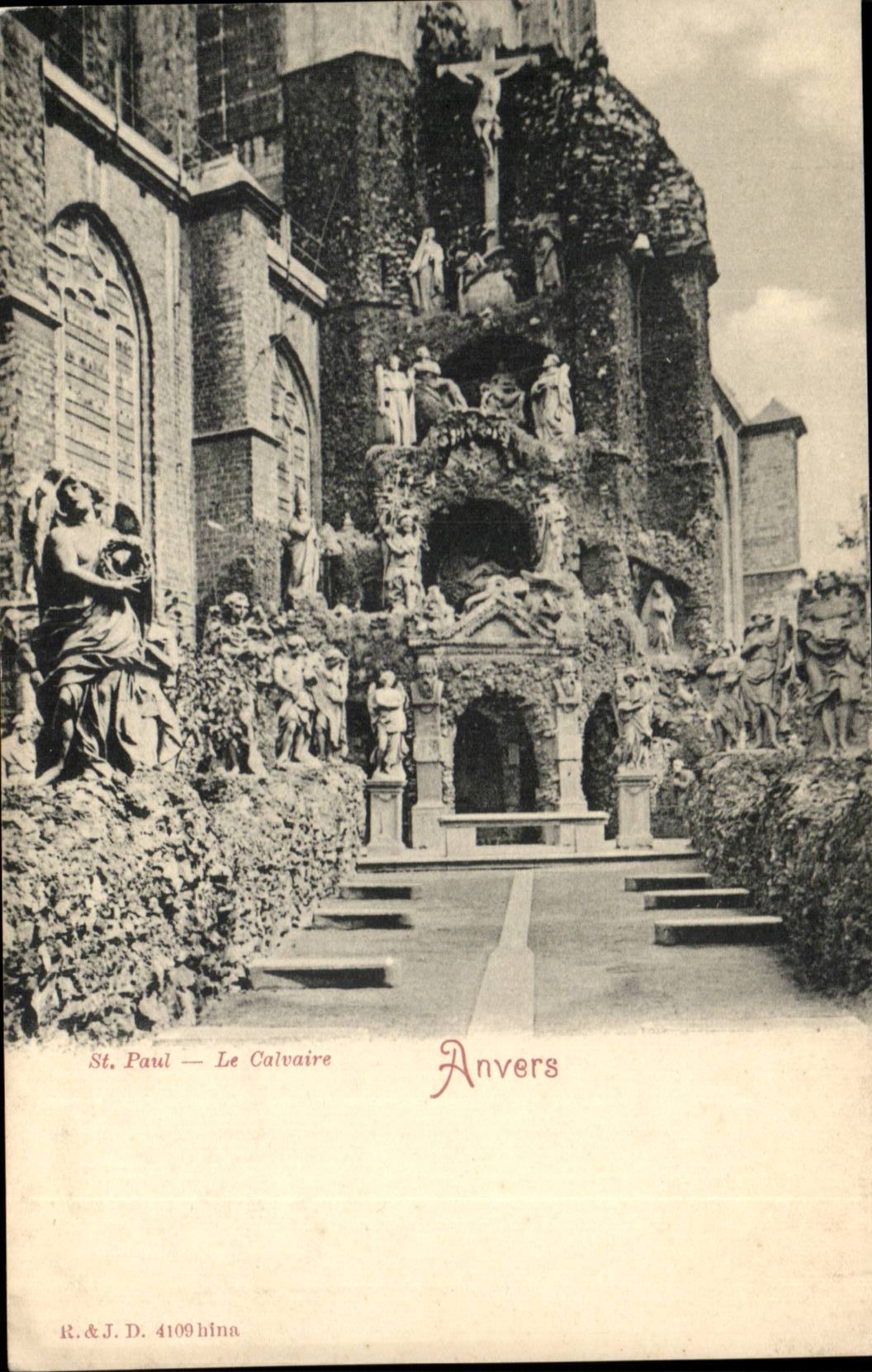 Str Paul Belgien-Antwerpen CPA das Martyrium