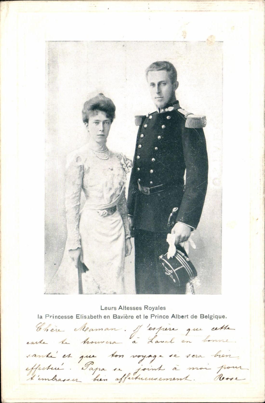 Belgium Their royal highnesses Elisabeth in Bavaria Prince Albert