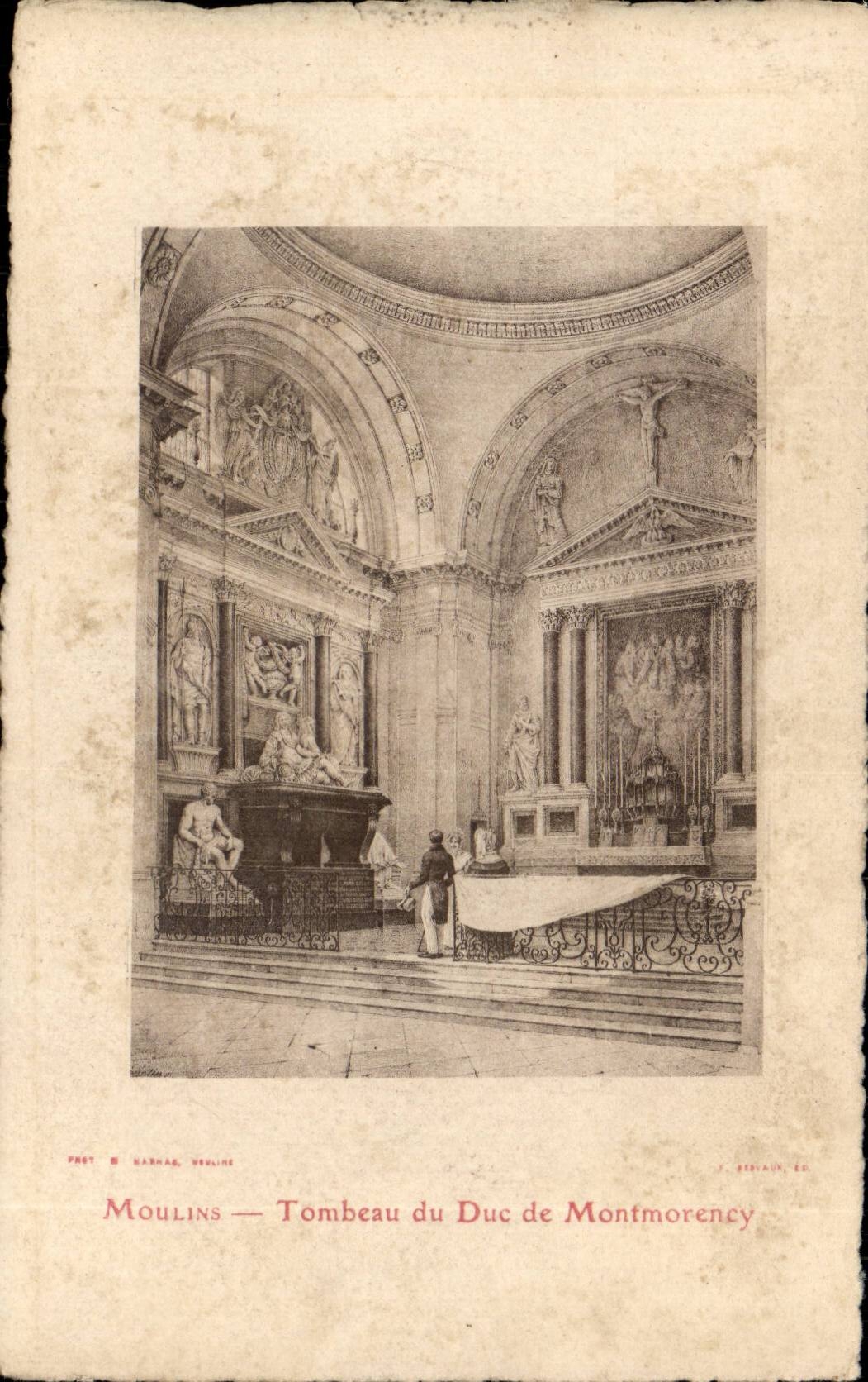 Moulins CPA Tomb of the duke of Montmorency