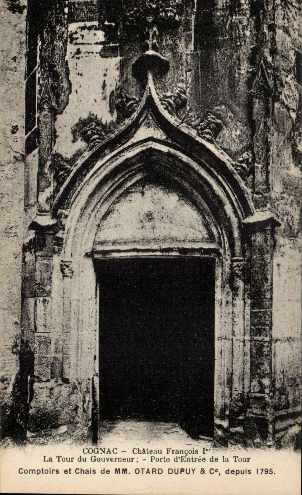 Cognac CPA P François Castle 1st Counters and wine storehouses of MISTERS Otard Dupuy