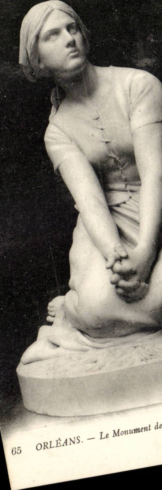 Orleans CPA the monument of Jeanne of arc of Chapu