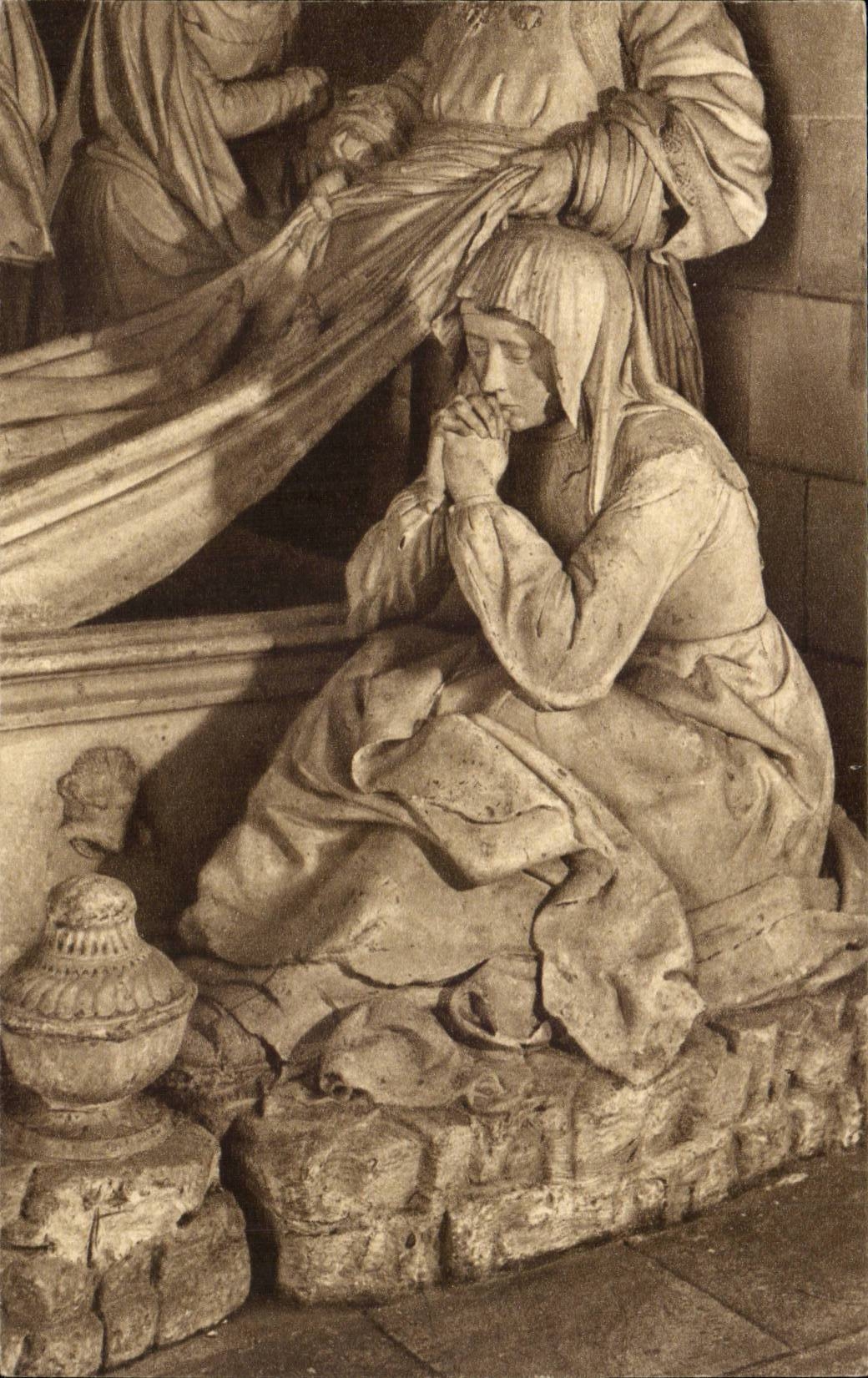 CPA saints of Solesmes Sainte Madeleine (1496)