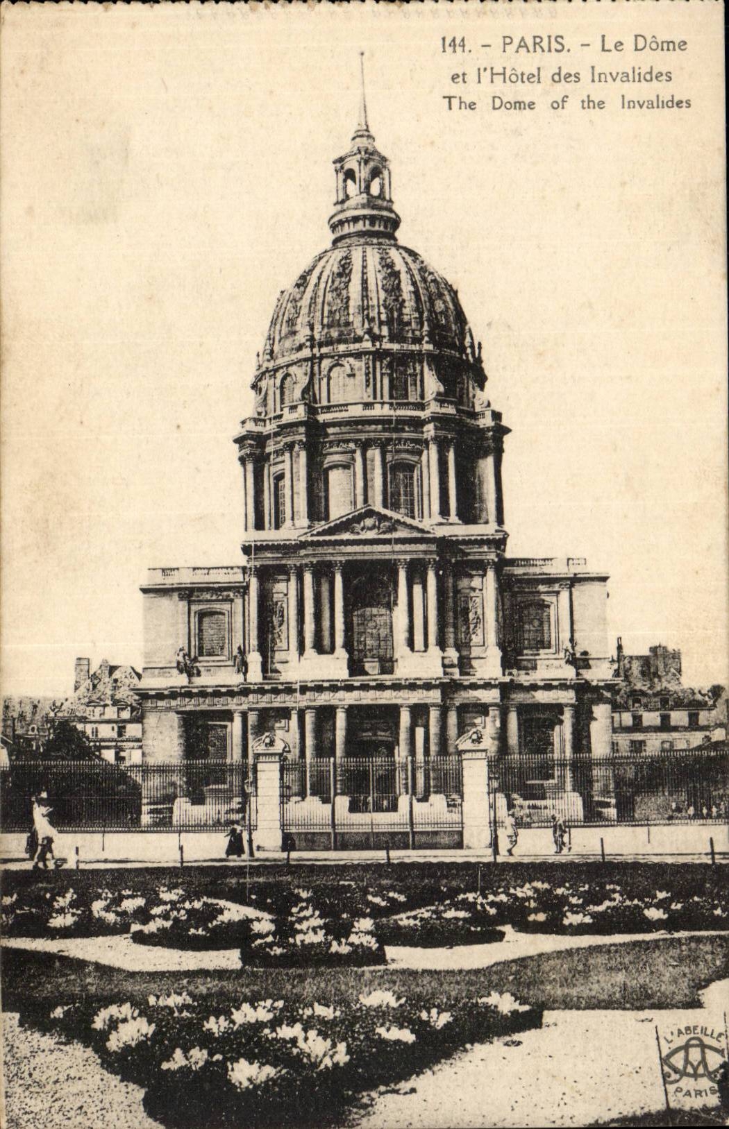 Paris CPA the Dome and the hotel of Invalides