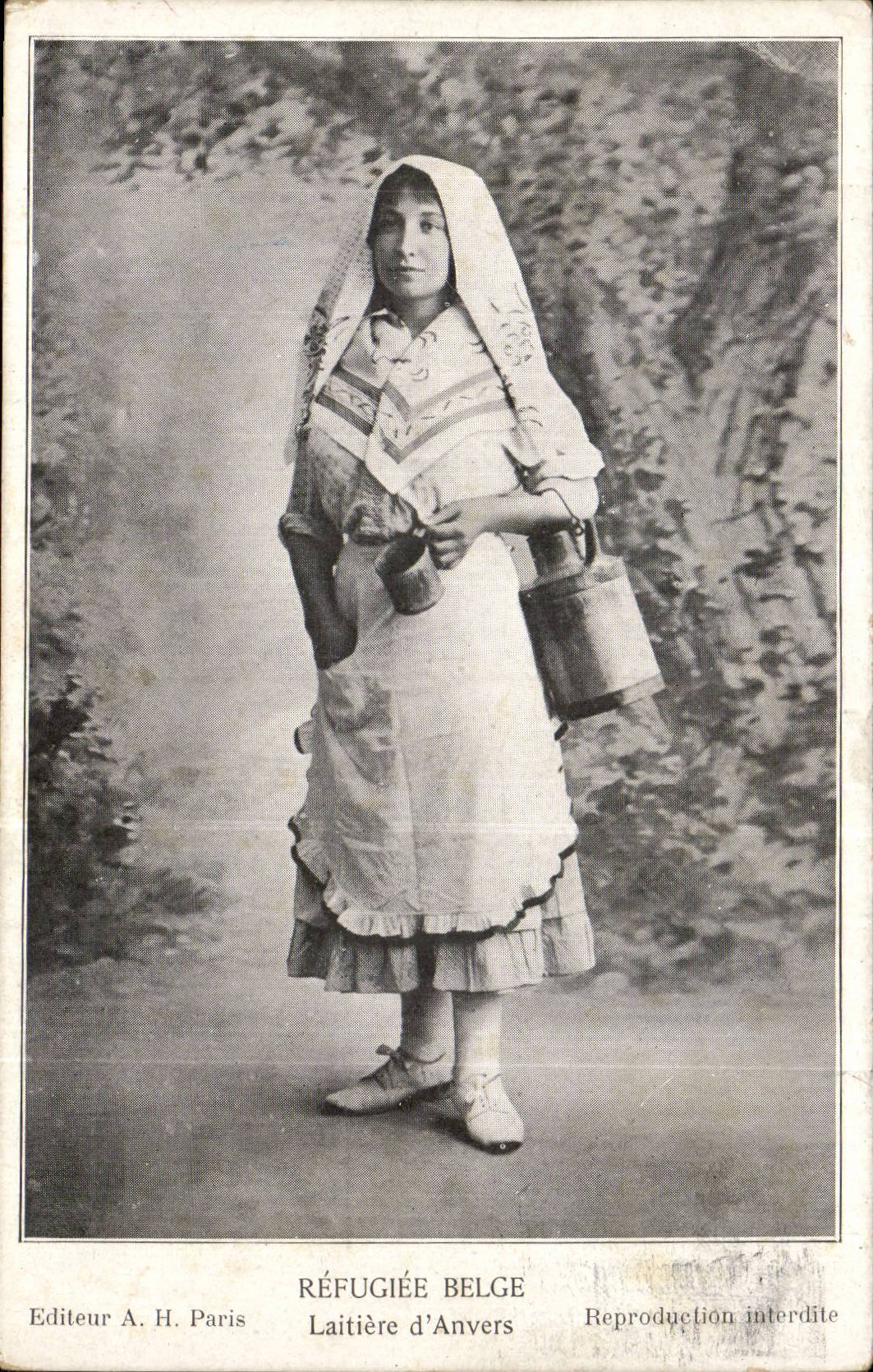 Belgie Belgium Taken refuge Belgian CPA Laitiere of Antwerp (small trades)