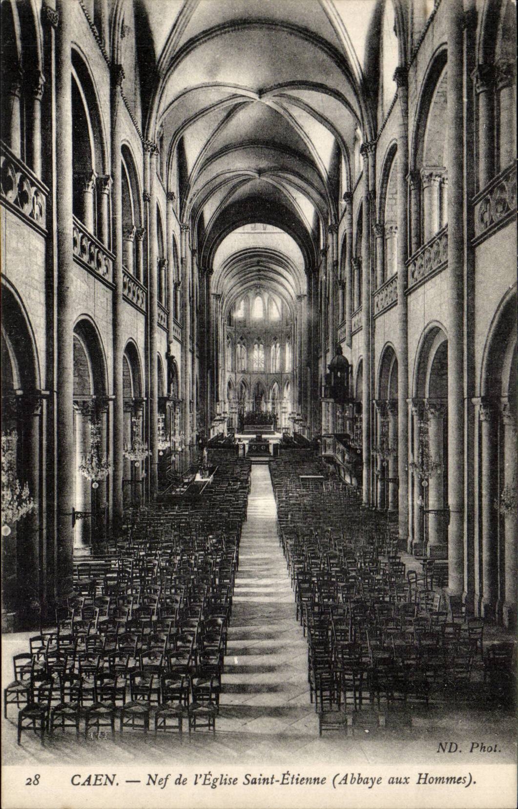 CaenCPA Nave der Kirche Saint-Etienne (Abtei mit den Mannern)
