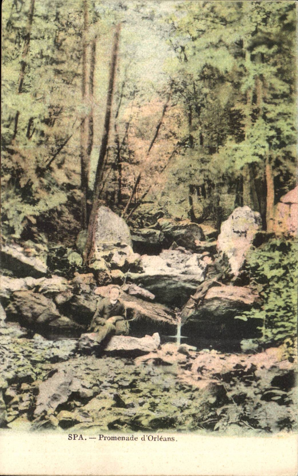 Belgie Belgium Spa CPA Walk of Orleans