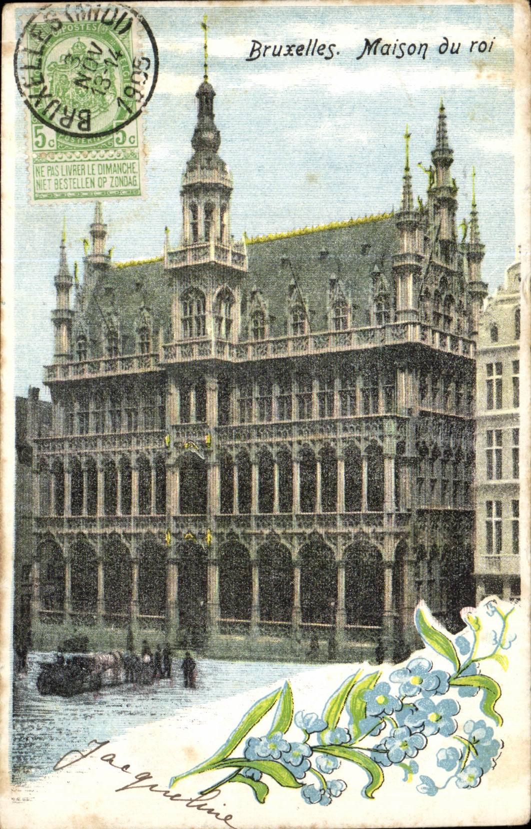 Belgie Belgium Brussels CPA House of the king