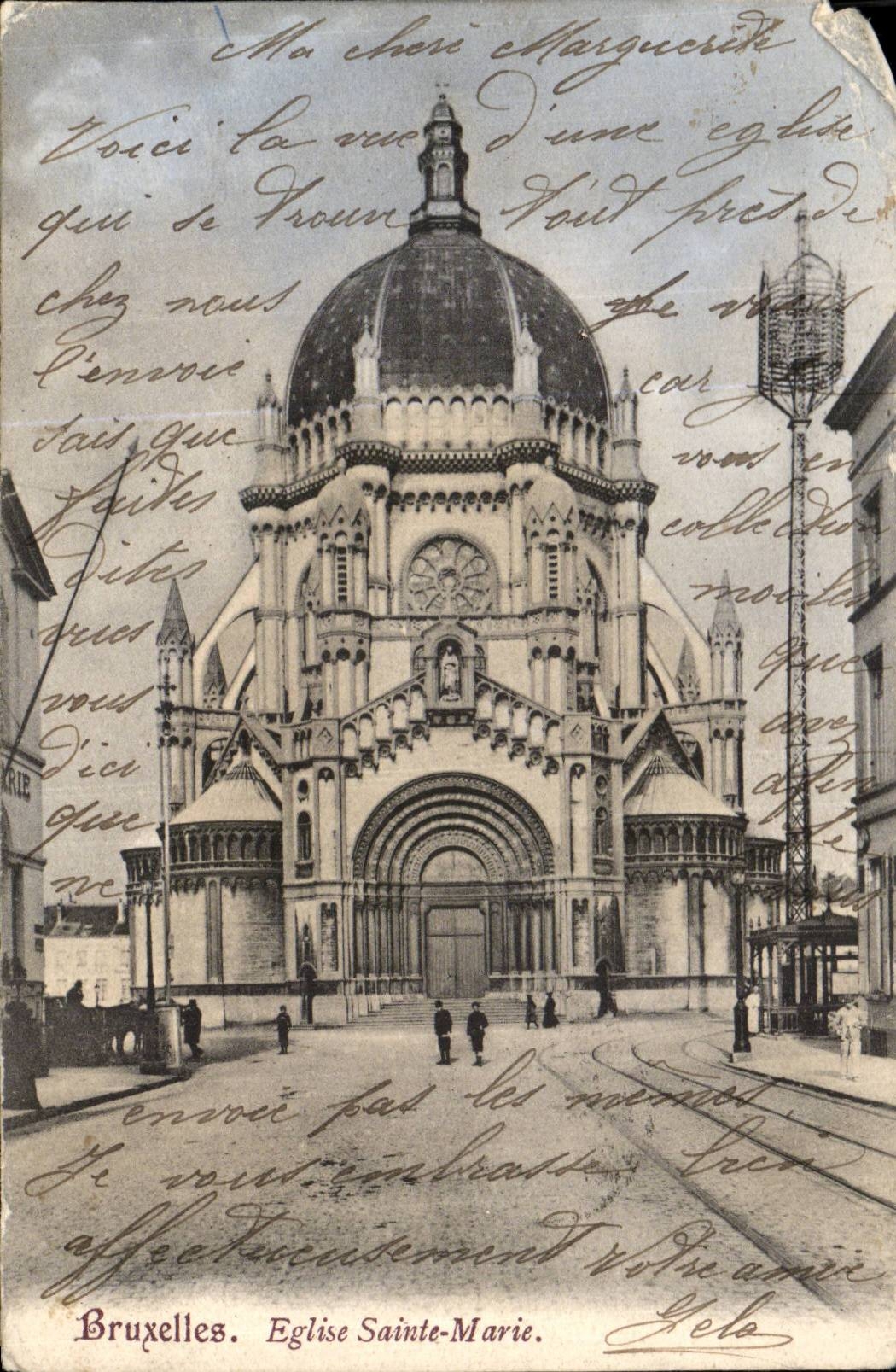 Belgie Belgium Brussels CPA Church Sainte Marie