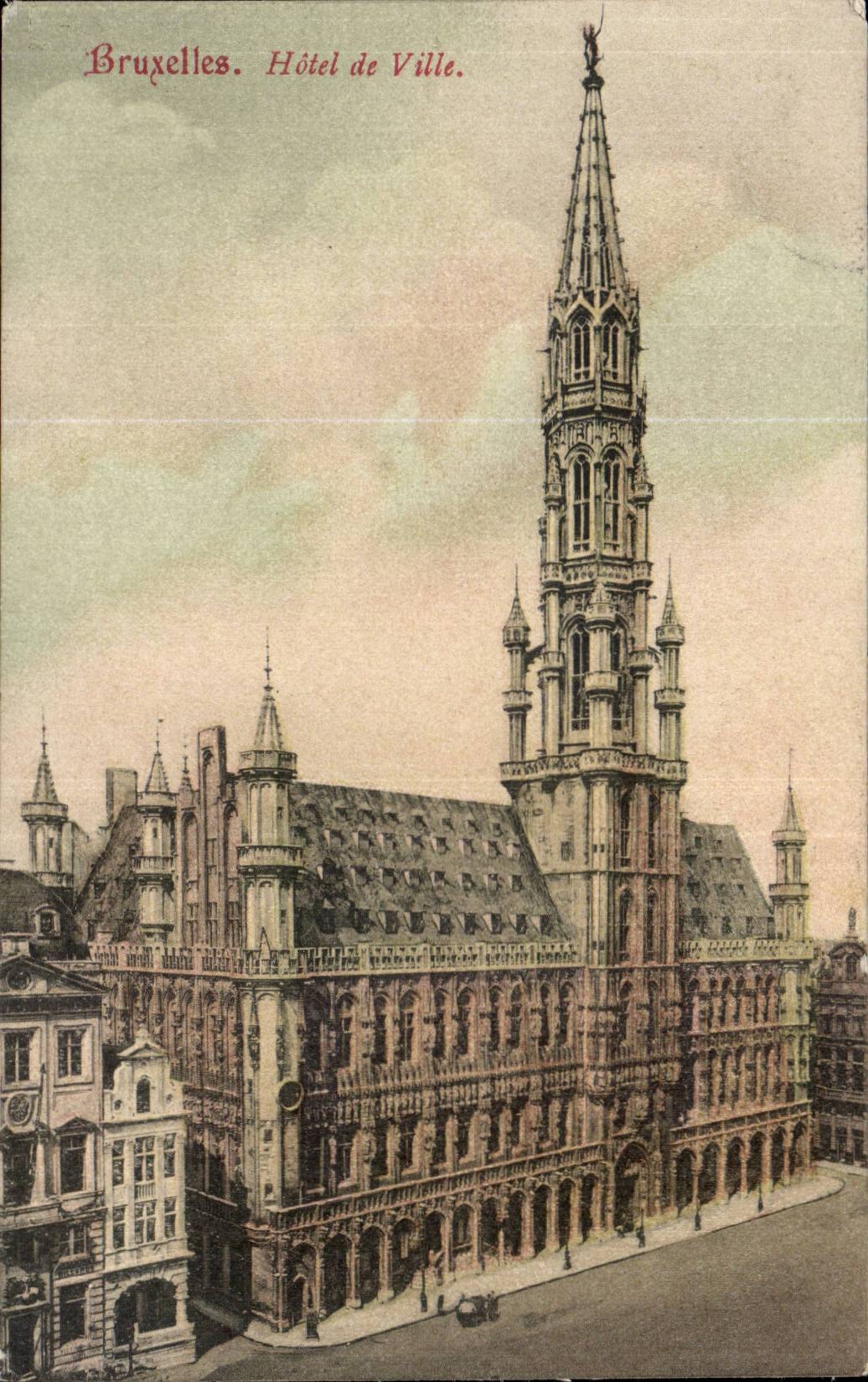 Belgie Belgium Brussels CPA Town hall