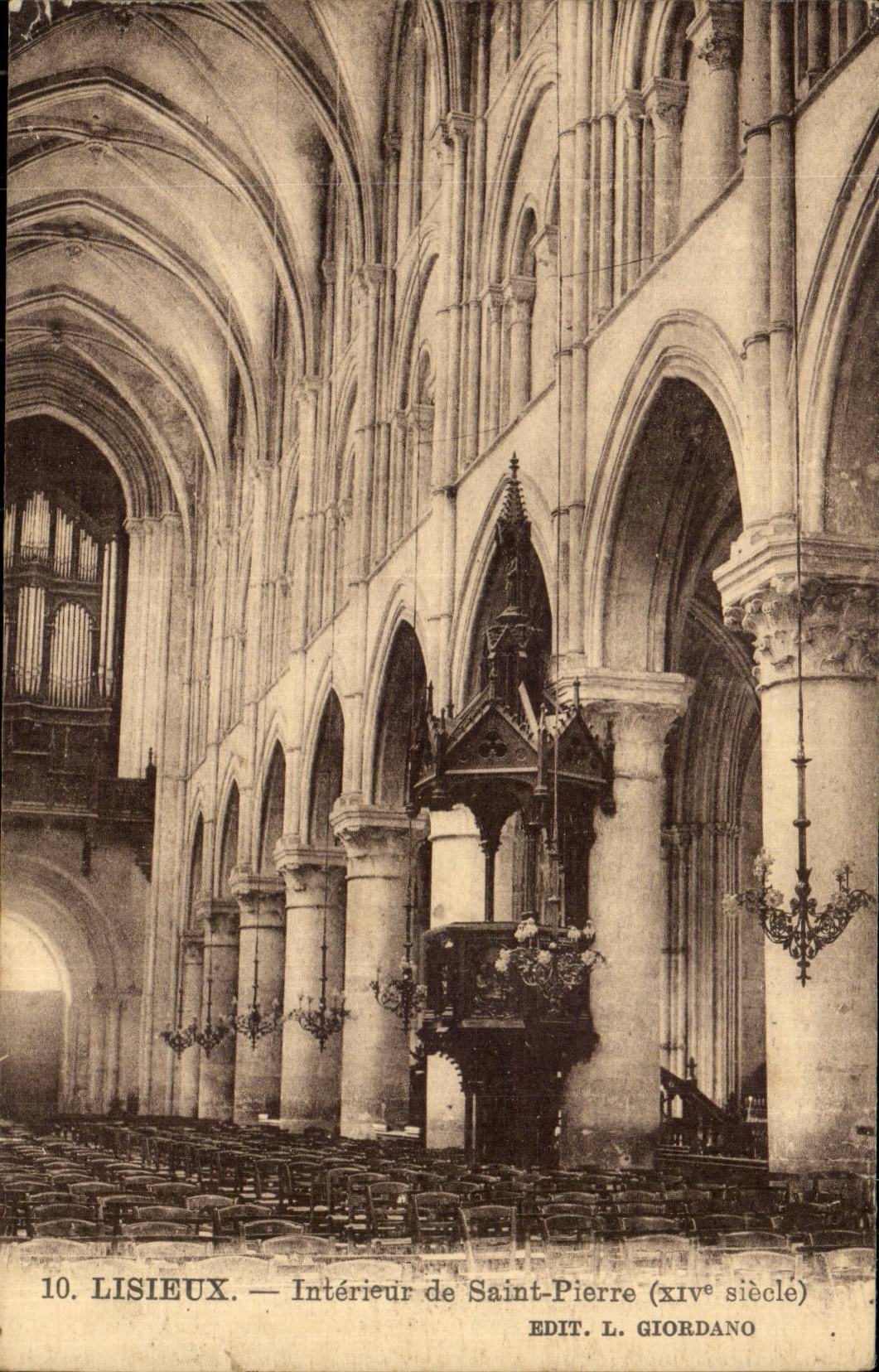 InnenLisieux CPA des Kathedrale Saint Pierre