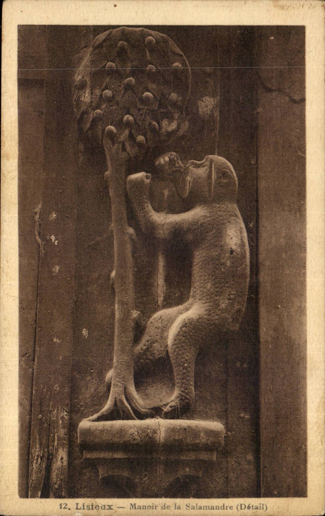 Lisieux CPA Landsitz des Salamander (Detail)