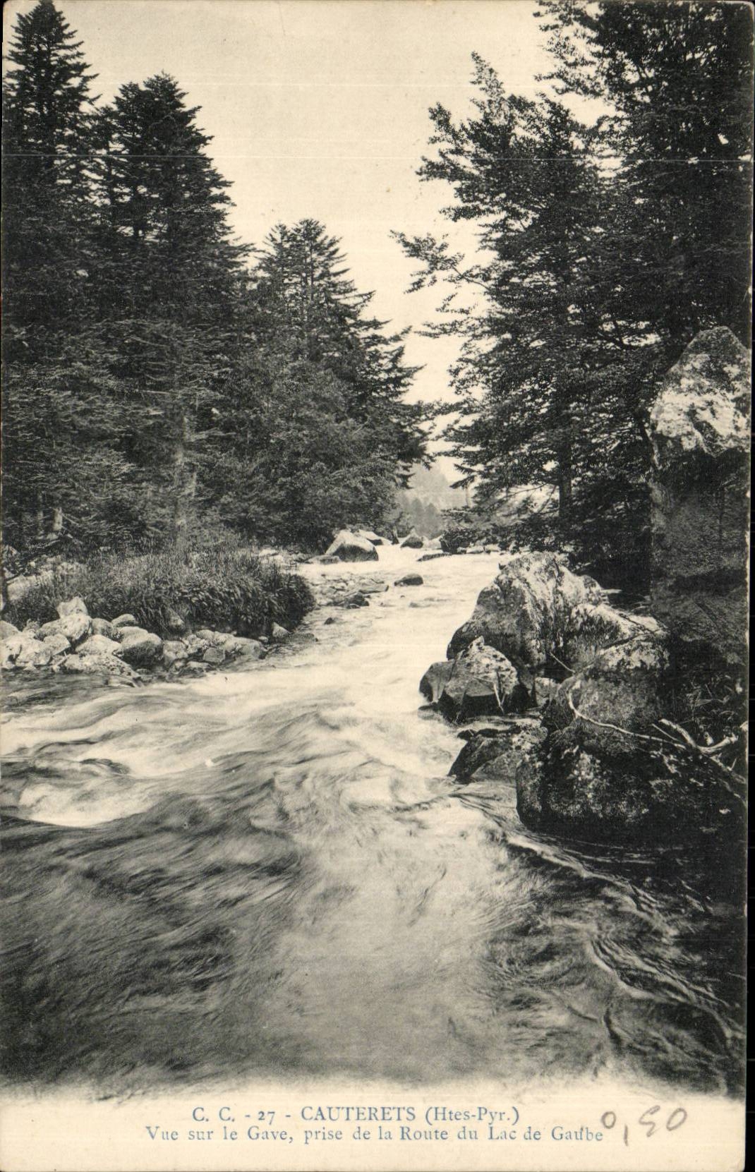 CAuterets CPA das an gesehen wurde gab genommen von der Strasse des Sees von gaube