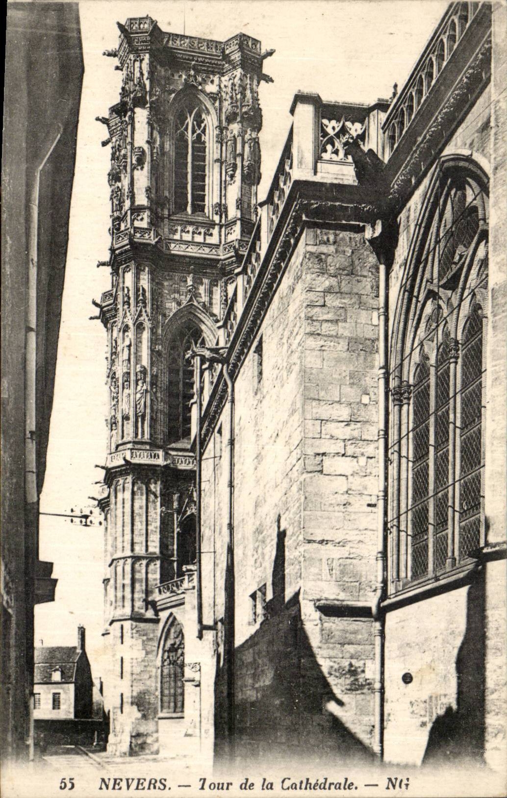 Nevers CPA tower of the cathedral