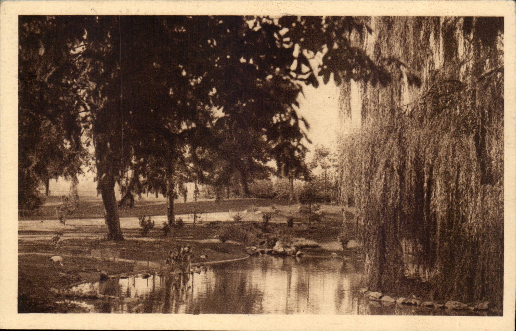 Vichy CPA parks and the new basin of the swans