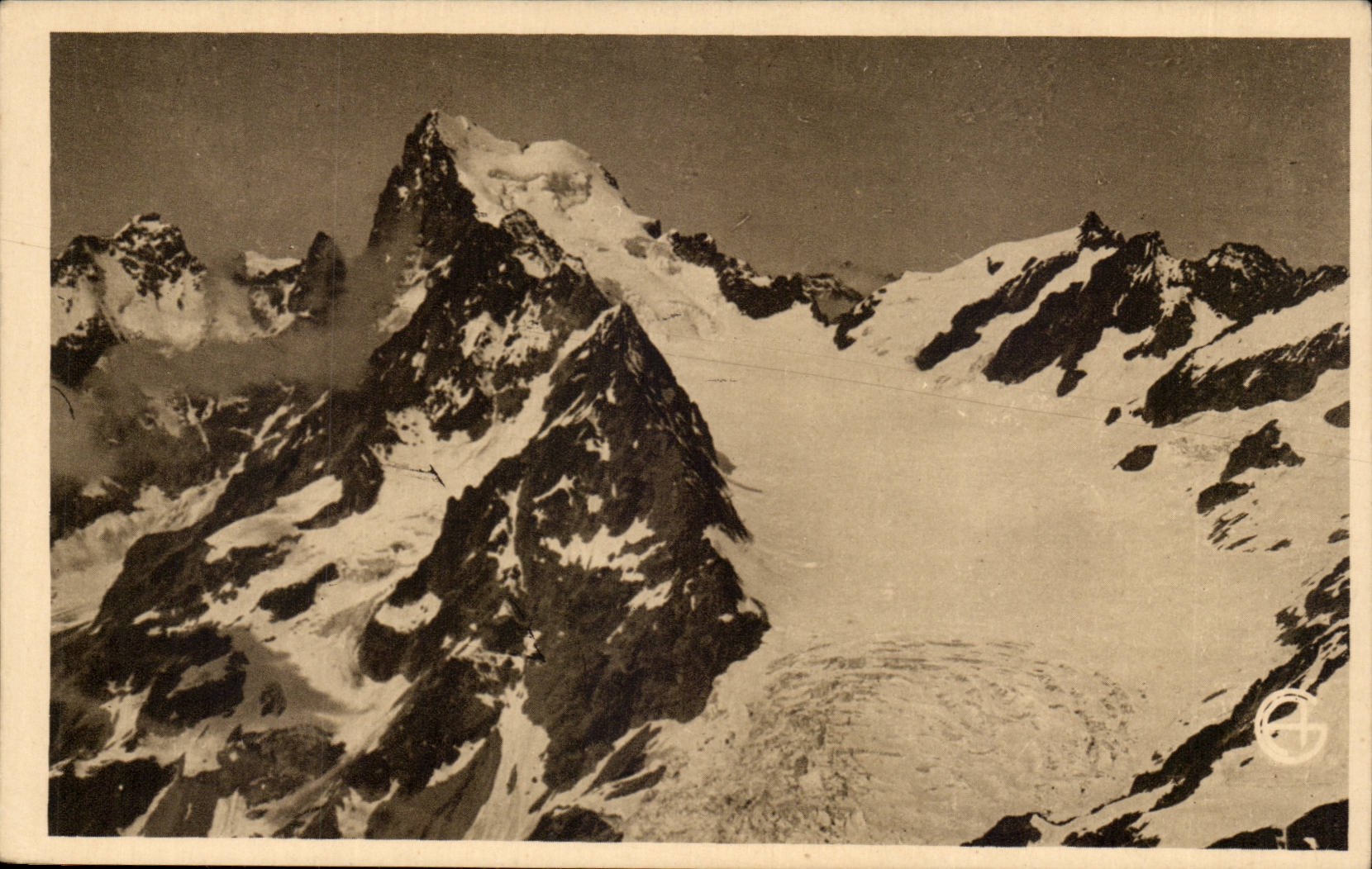 Jewel cases CPA the white galcier seen of the Lambs