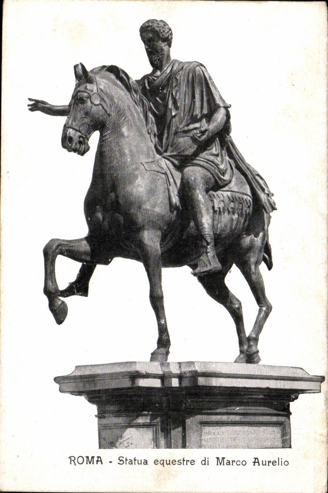 Italien Italien Rom CPA ordnete Reiterdi Marco Aurelio an