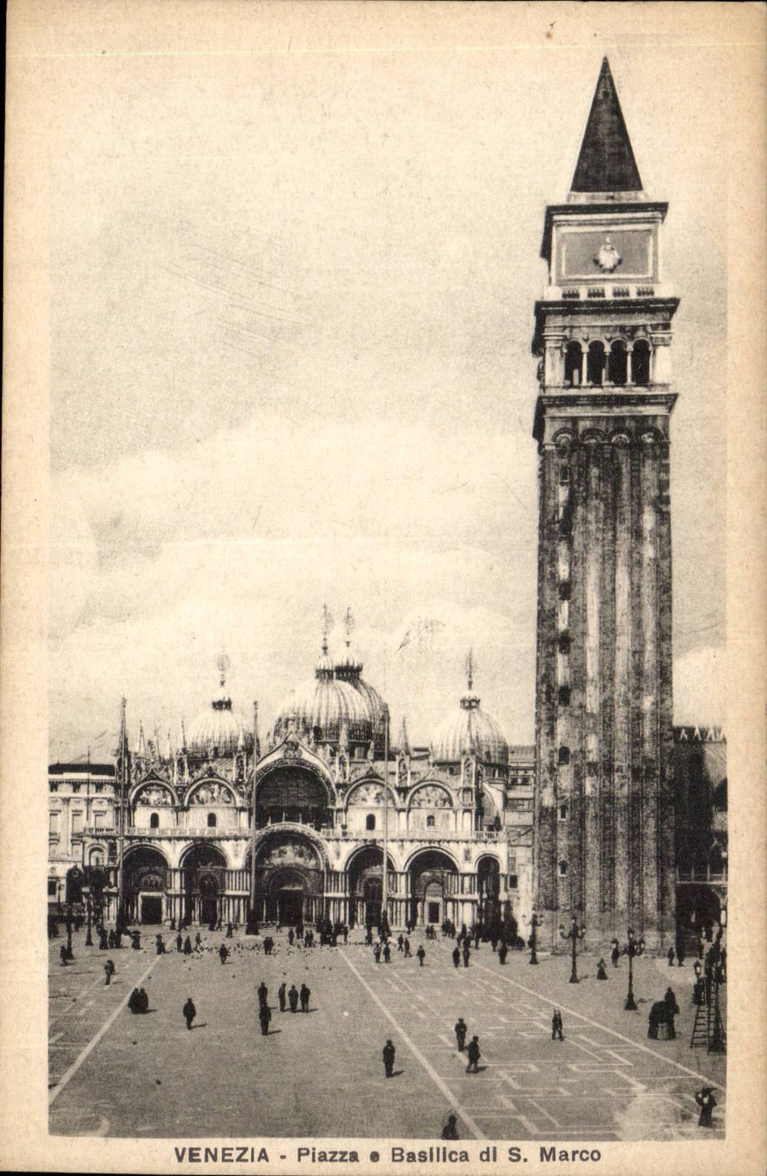 Italy Italy Venezia CPA Plazza E Basilica di S Marco