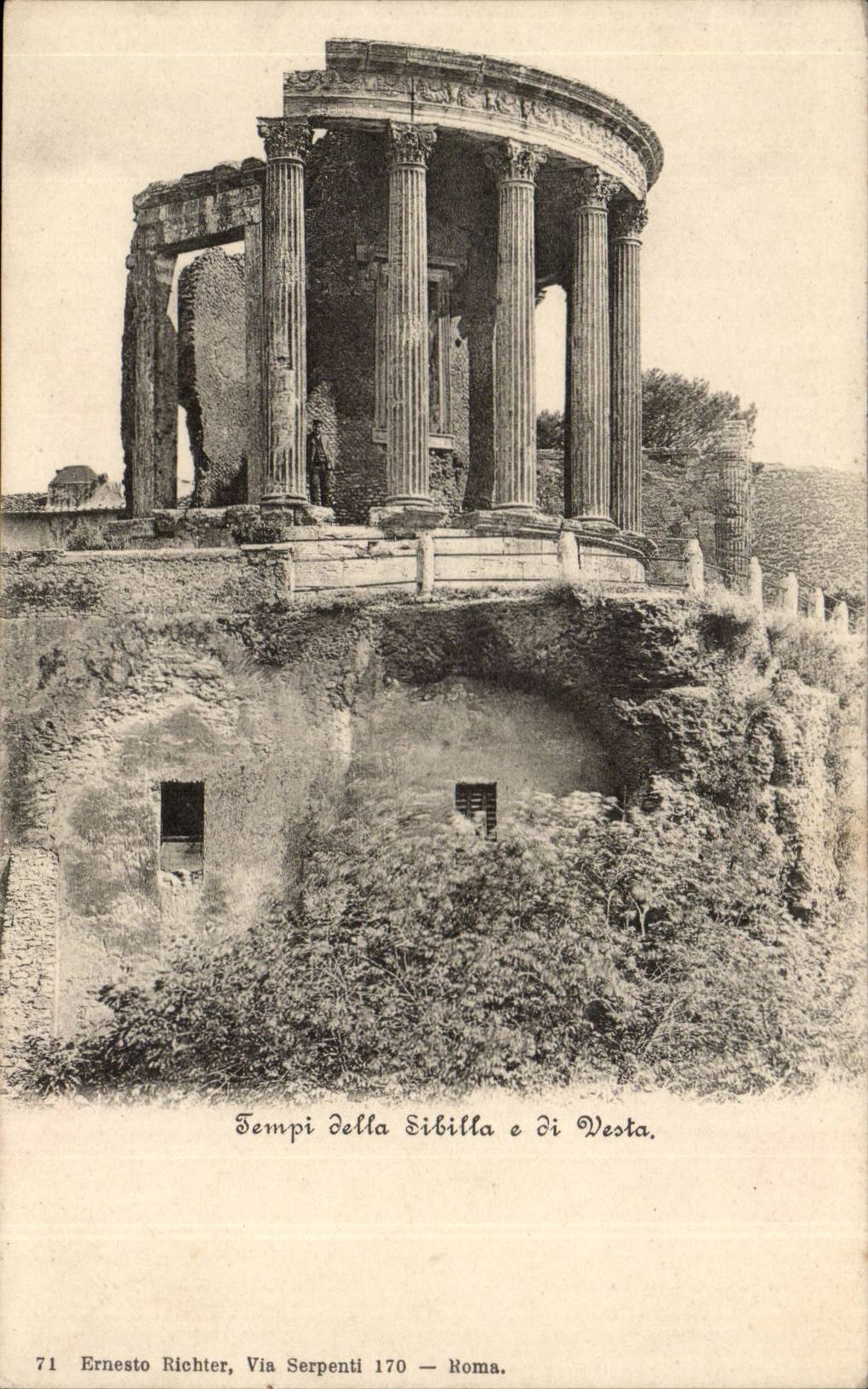 Tempi della Sibilla E di Vesta Italien-Italien Rom CPA