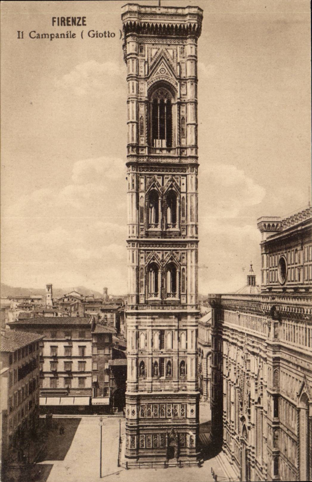 Italien Italien Firenze CPA es Glocke-Aufsatz (Giotto)