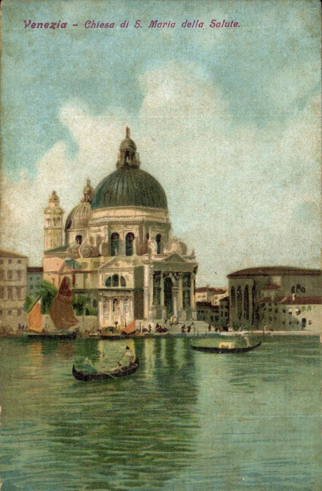 Italy Italia Venezia CPA Chiesa di S Maria della SAlute