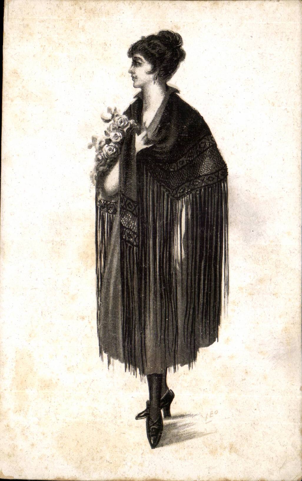 Folklore-Kostum CPA Italien-Italien