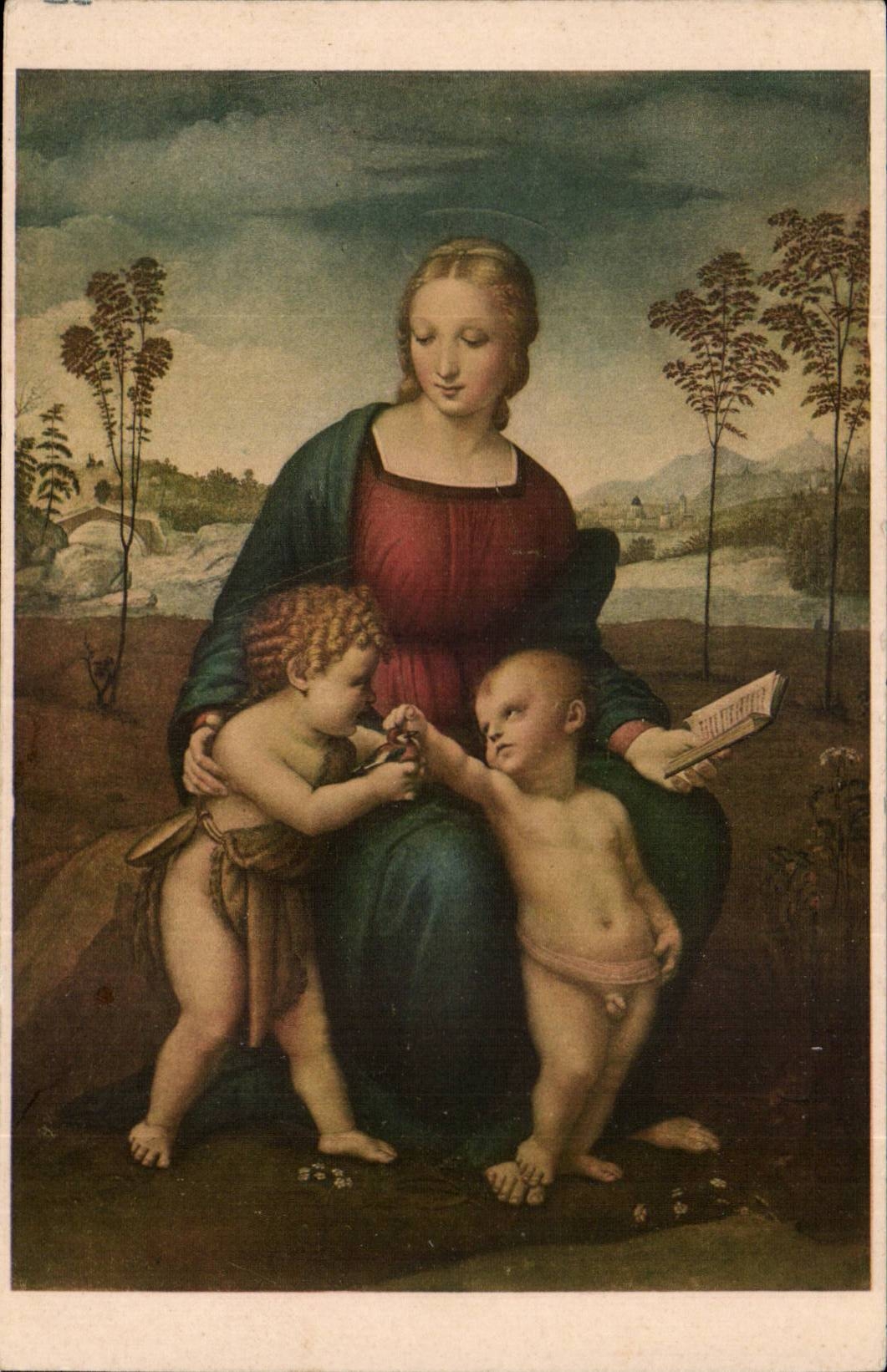 Italie Italia La Madonna del Cardellino Raffaele Sanzio (1483-1520) Galleria Uffizi Firenze