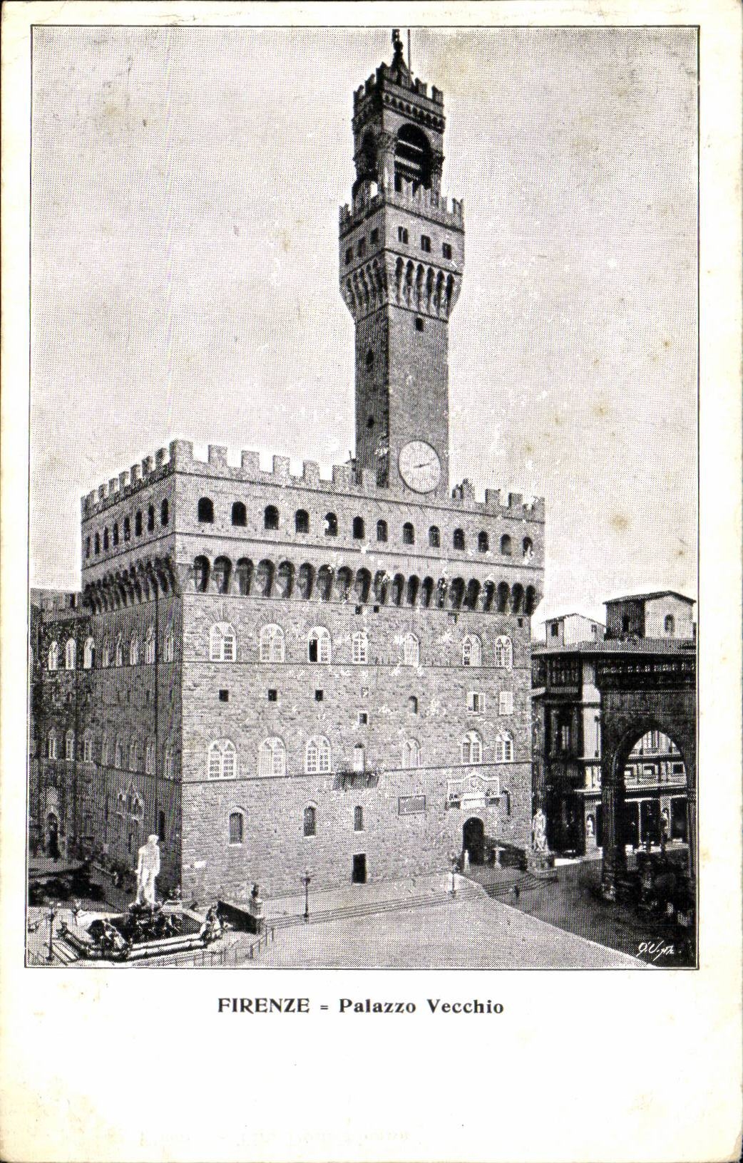 Italy Italia Firenze CPA Palazzo Vecchio