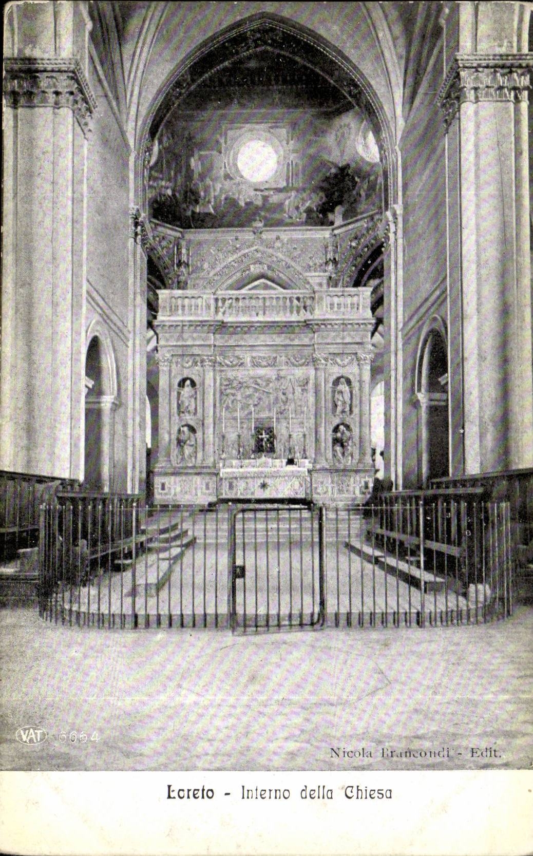 Italien Italien Loreto CPA Interno della Chiesa