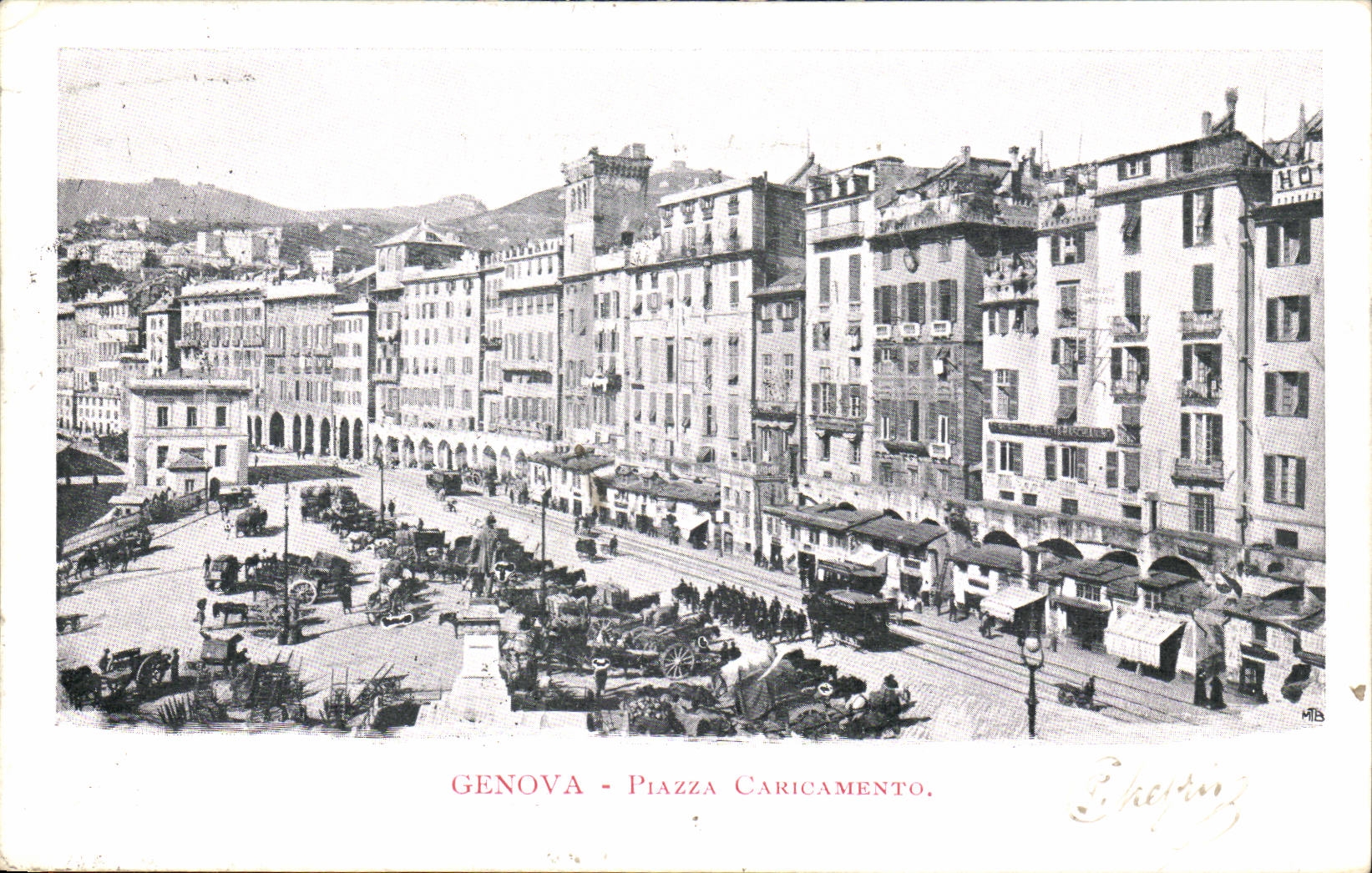 Italy - Italia - Genova - Genoa - Piazza Caricamento - CPA