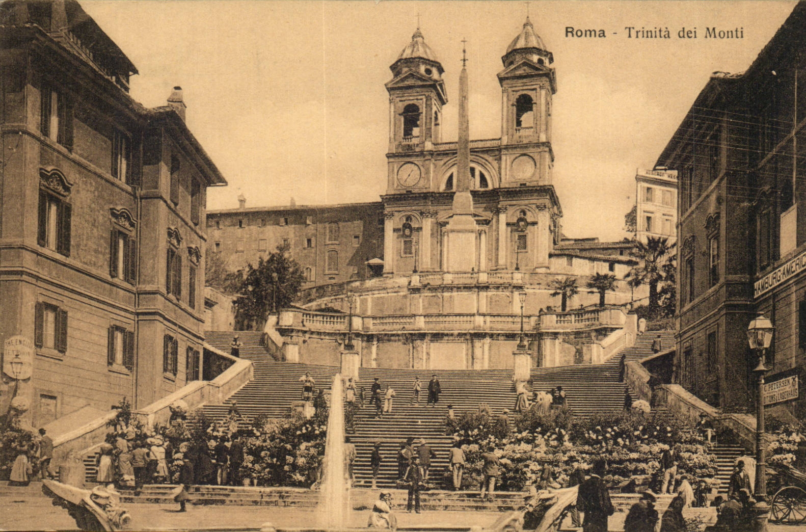 Italien - Italien - Rom - Rom - Trinita dei Monti CPA