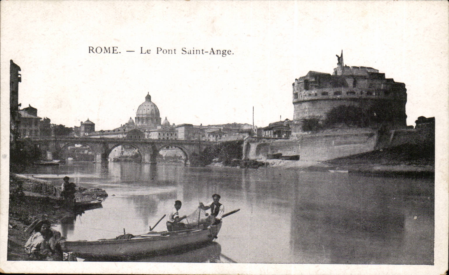 talie Italien Rom CPA Rom der Brucke Saint Engel