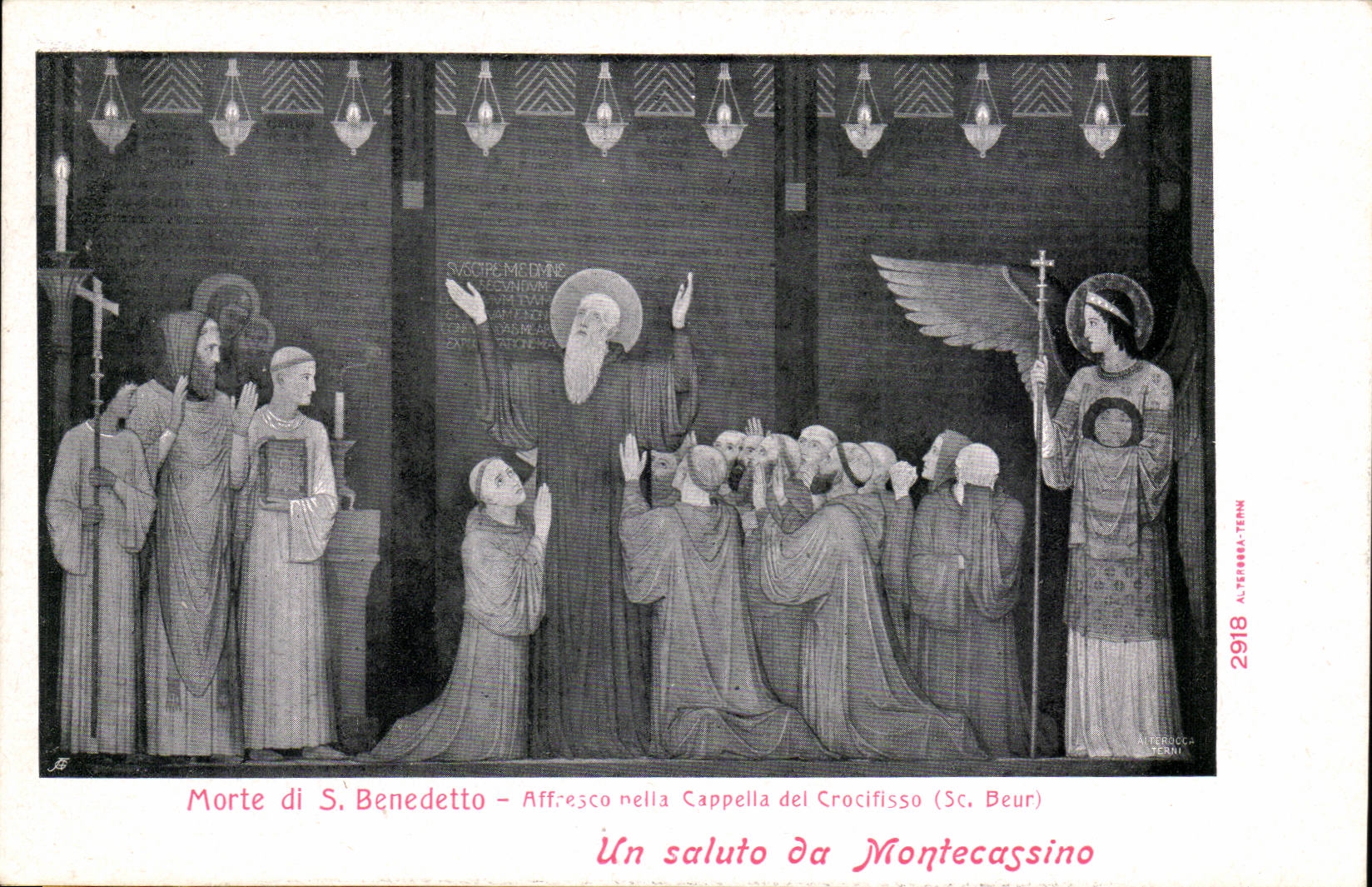 Italien Italien Montecassino CPA ein saluto