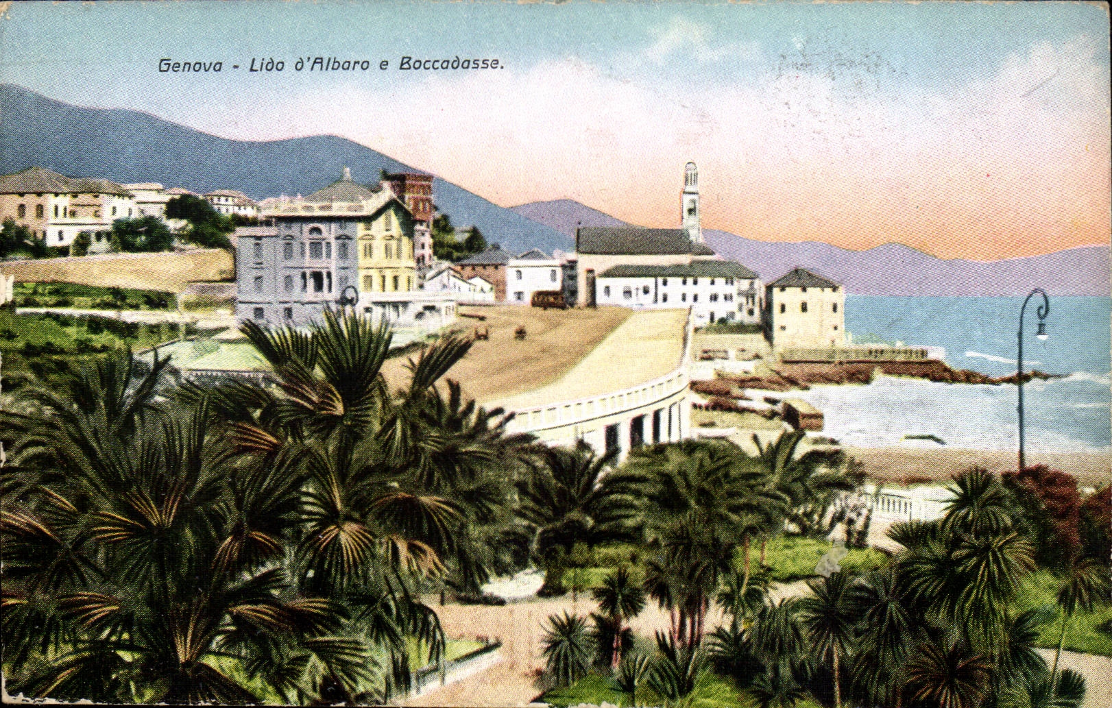 Italy italia Genova CPA lida of alboro E Boccadasse