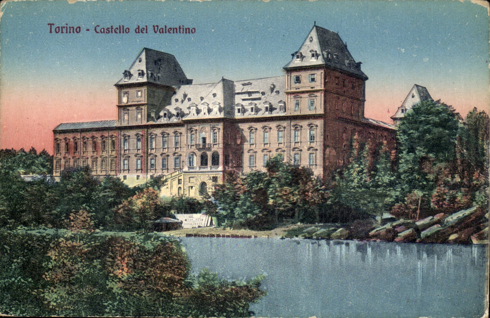 Italie italia Turino CPA Castello del Valentino