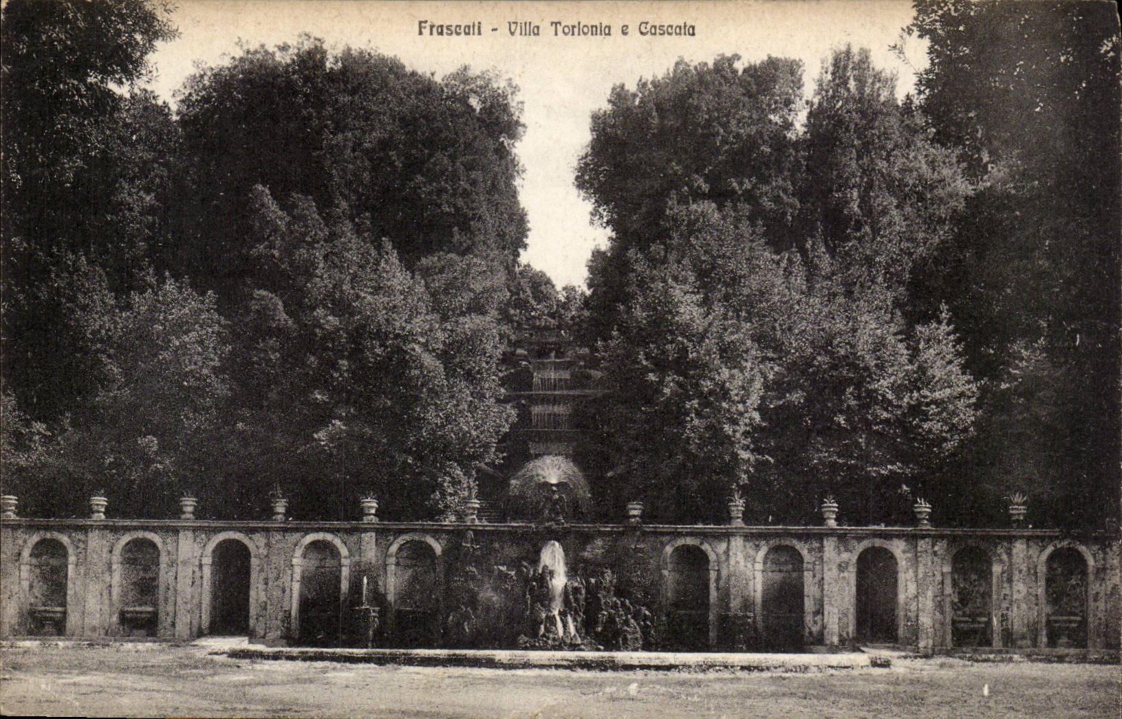 Italy italia Frascali CPA Villa Toronia E Cascala