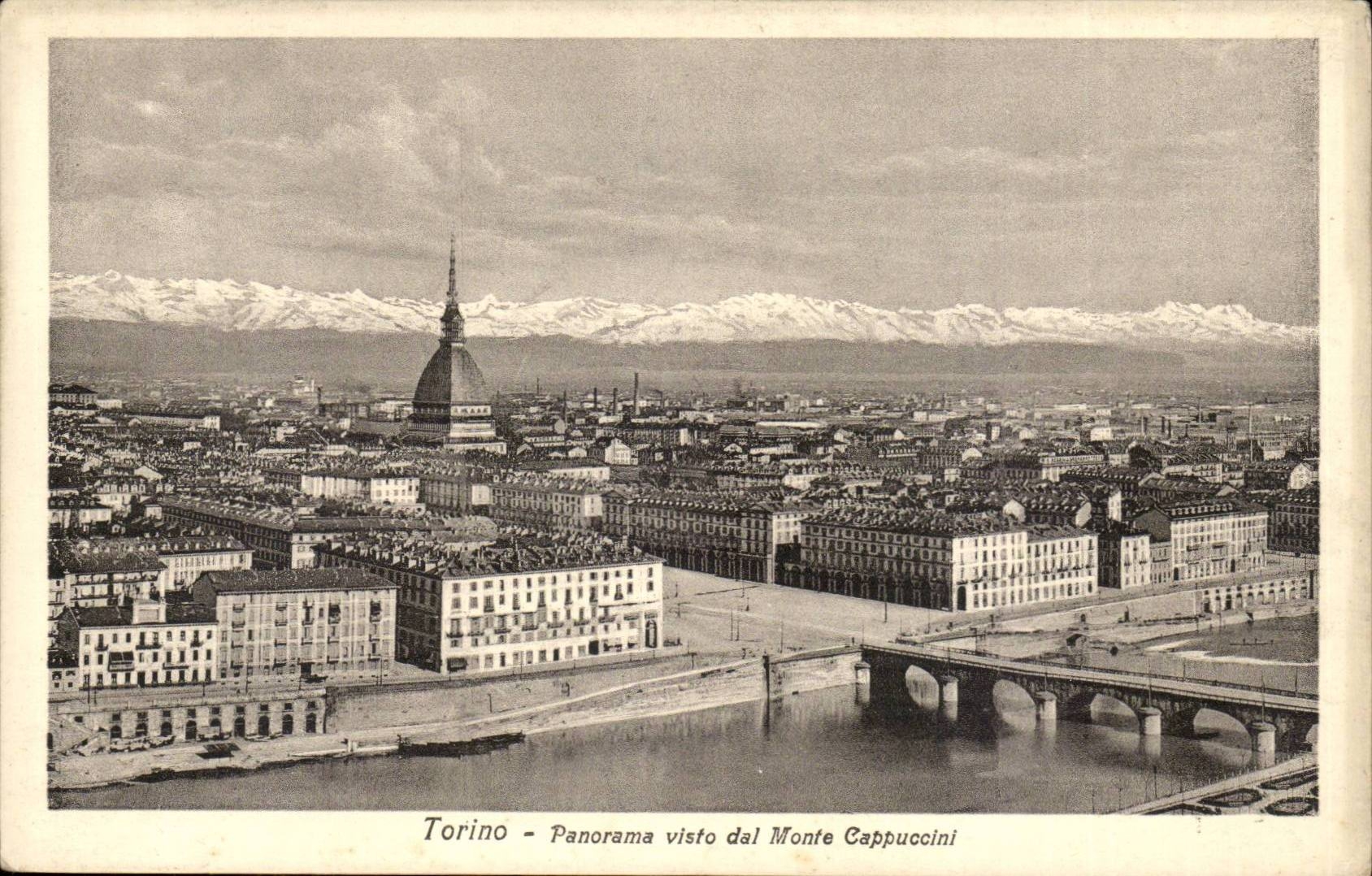 Italie Italia Torino CPA Panorama visto del Monte CAppuccini