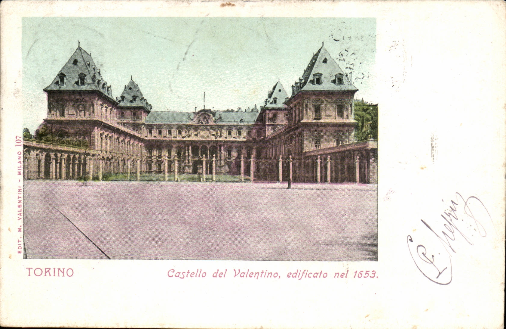 Italie Italia Torino CPA Castello del Valentino efificato nel 1653