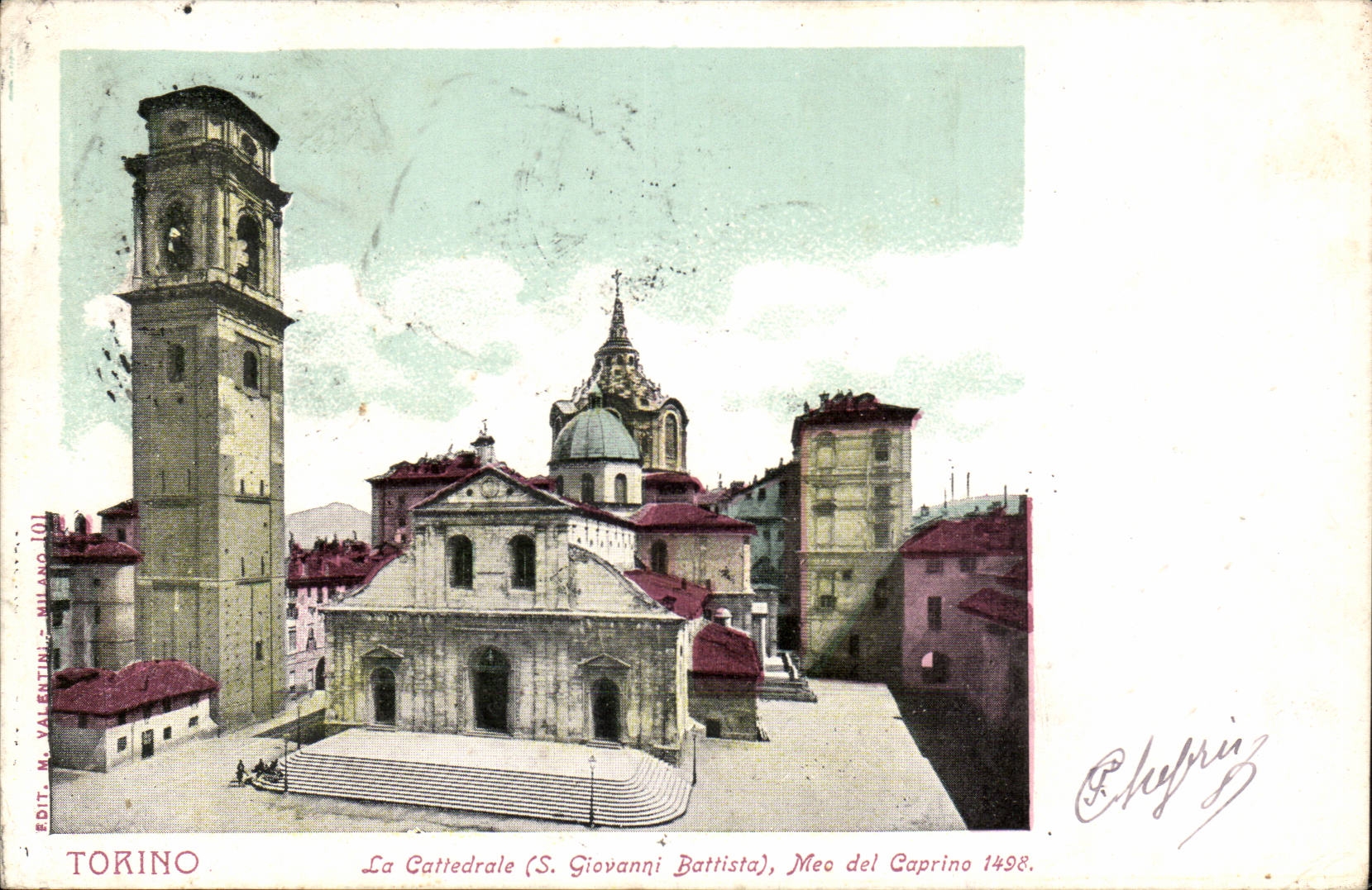 Italie Italia Torino CPA La cattedrale (S Giovanni Battista) meo del caprino 1498
